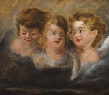 Three angel heads in the clouds. Creator: Rubens, Pieter Paul (1577-1640)