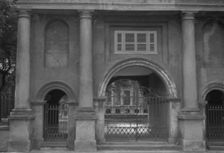 Three arched gateways, [College of Charleston, Porter's Lodge, 66 George Street]..., c1920-c1926. Creator: Arnold Genthe