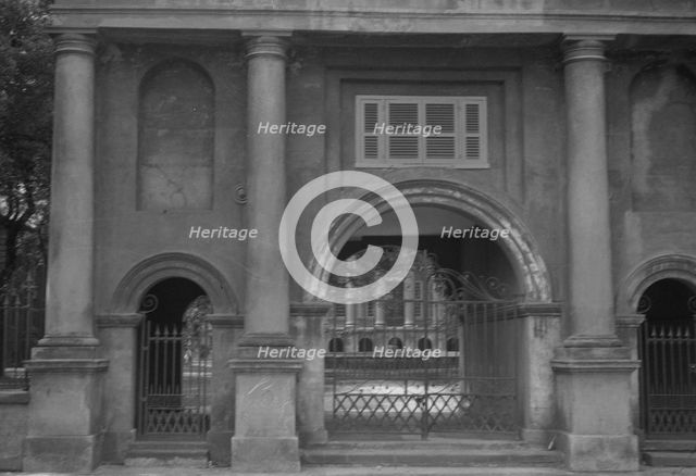 Three arched gateways, [College of Charleston, Porter's Lodge, 66 George Street]..., c1920-c1926. Creator: Arnold Genthe.