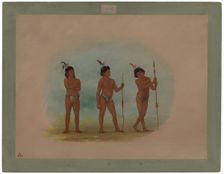 Three Auca Children, 1854/1869. Creator: George Catlin