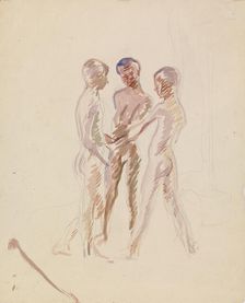 Three Boys, 1900-1925. Creator: Magnus Enckell