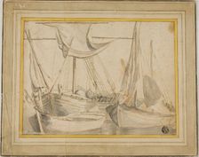 Three Boats, 1630/93. Creator: Willem van de Velde I