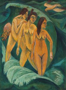 Three bathers, 1913. Artist: Kirchner, Ernst Ludwig (1880-1938)