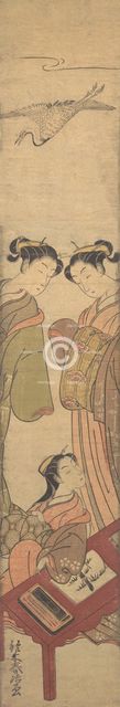 Three Beauties, ca. 1770., ca. 1770. Creator: Suzuki Haruji.