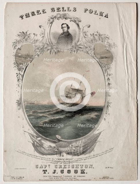 Three Bells Polka, 1854. Creator: Unknown.