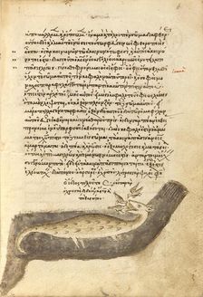 Three Birds Pecking at a Crocodile; Miscellany: Physiologus: other texts, 1510-1520. Creator: Unknown