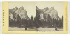 Three Brothers - Yosemite Valley, California, 1865. Creator: Lawrence & Houseworth