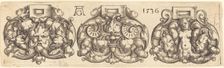Three Buckles of Girdles Side by Side, 1536. Creator: Heinrich Aldegrever