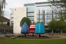 Three Buoys and University of Ulster, Belfast, Northern Ireland, 2010. Creator: Peter Thompson