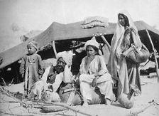 Three generations of Brahui nomads, East Balochistan, 1902. Artist: F Bremner