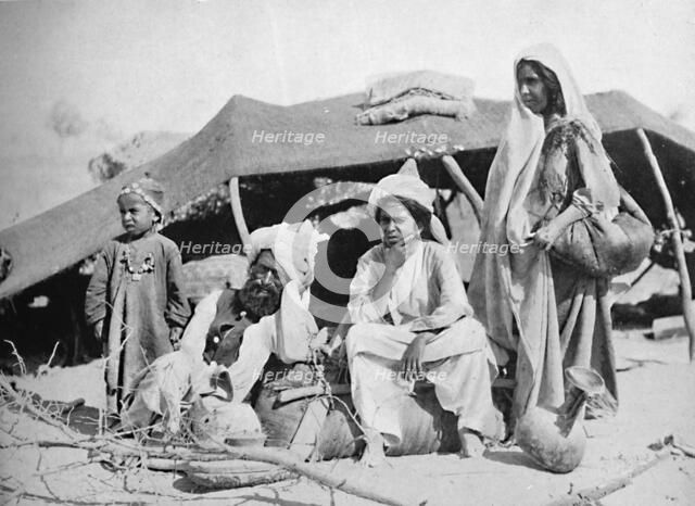 Three generations of Brahui nomads, East Balochistan, 1902. Artist: F Bremner.
