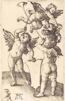 Three Genii, c. 1505. Creator: Albrecht Durer
