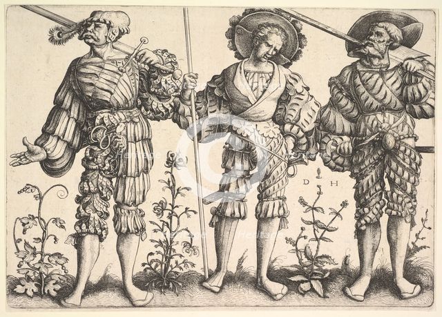 Three German Soldiers.n.d. Creator: Daniel Hopfer.