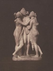 Three Graces, 1840s. Creators: William Henry Fox Talbot, Antonio Canova