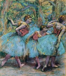 Three Dancers (Trois danseuses), c. 1903. Artist: Degas, Edgar (1834-1917)