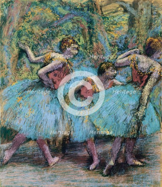 Three Dancers (Trois danseuses), c. 1903. Artist: Degas, Edgar (1834-1917)