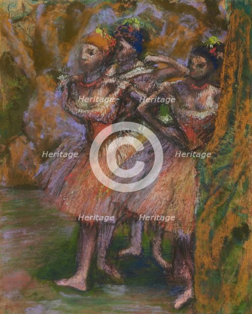Three Dancers (Trois danseuses), c1904-1906. Creator: Degas, Edgar (1834-1917).