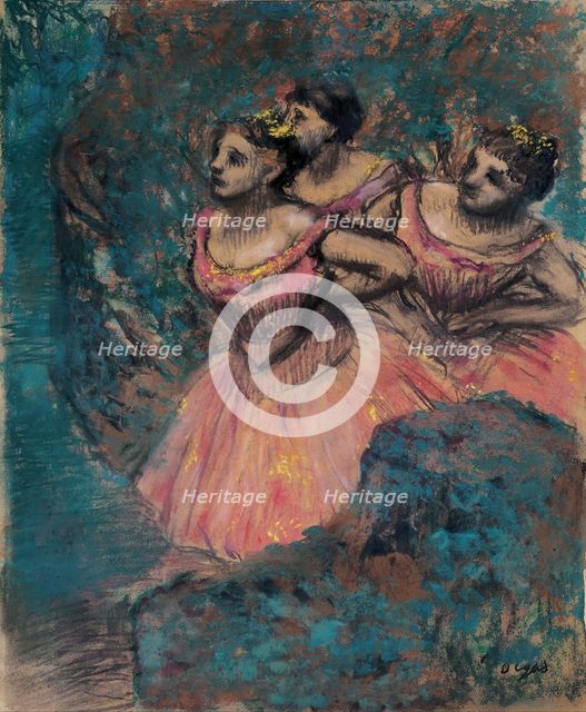 Three Dancers in Red, 1896.
