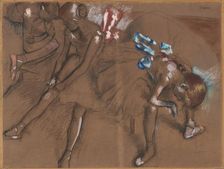 Three Dancers Resting, c. 1880. Creator: Edgar Degas