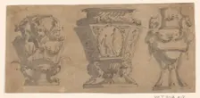 Three designs for vases, c.1780-c.1800. Creator: Unknown