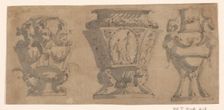 Three designs for vases, c.1780-c.1800. Creator: Unknown
