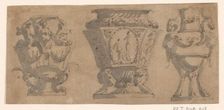 Three designs for vases, c.1780-c.1800. Creator: Unknown