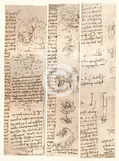 Three drawings, c1472-c1519 (1883). Artist: Leonardo da Vinci.