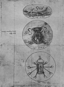 Three Emblems c1480 (1945). Artist: Leonardo da Vinci