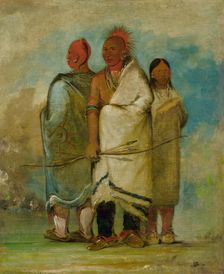 Three Fox Indians, (1837-1839?). Creator: George Catlin