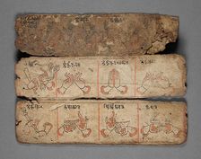 Three Folios from a Book of Iconography, 15th century. Creator: Unknown