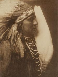 Three Feathers-A Nez Perce Native American, 1905. Creator: Edward Sheriff Curtis