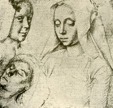 Three Female Heads late 15th-early 16th century, (1908). Creator: Gerard David