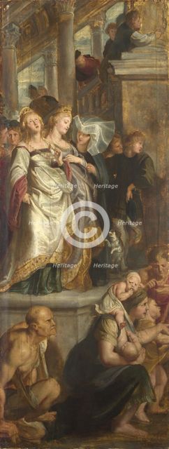 Three Female Witnesses. Sketch for High Altarpiece, St Bavo, Ghent, 1612. Artist: Rubens, Pieter Paul (1577-1640)