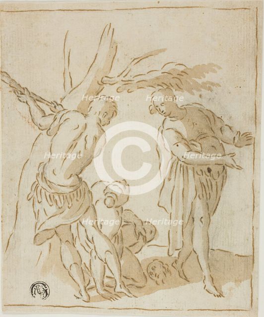 Three Figures with Severed Head on Ground, 1600/20. Creator: Unknown.