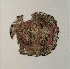 Three Figures from a Tunic, 750-800. Creator: Unknown