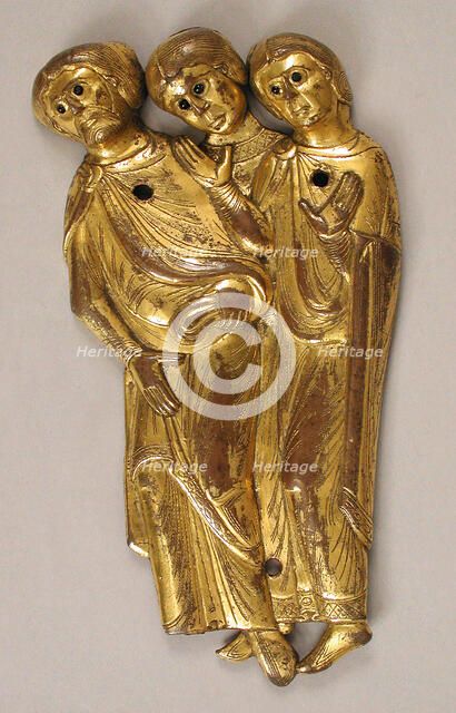 Three Figures, French, ca. 1200. Creator: Unknown.