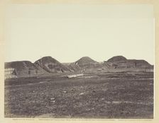 Three First Traverses on Land End, Fort Fisher, North Carolina, January 1865. Creator: Alexander Gardner