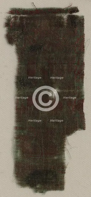 Three Fragments of Italian Gothic Silk, 1300s. Creator: Unknown.