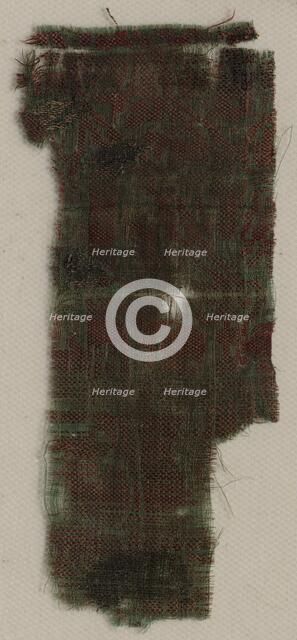 Three Fragments of Italian Gothic Silk, 1300s. Creator: Unknown.