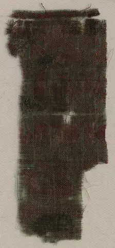 Three Fragments of Italian Gothic Silk, 1300s. Creator: Unknown