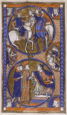 Three kings conferring, c1265-c1270. Creator: Unknown