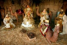 Three Kings, Nativity scene, Los Cristianos, Tenerife, Canary Islands, 2007. Creator: Peter Thompson