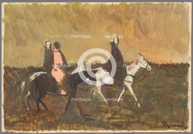 Three Horsemen, 1941. Creator: Cyprian Majernik.