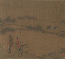 Three Horsemen Hunting Wild Geese, 960-1279. Creator: Unknown