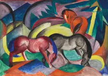 Three horses, 1912. Creator: Marc, Franz (1880-1916)