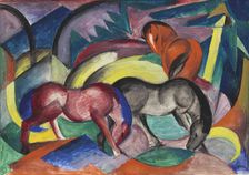 Three horses, 1912. Creator: Marc, Franz (1880-1916)