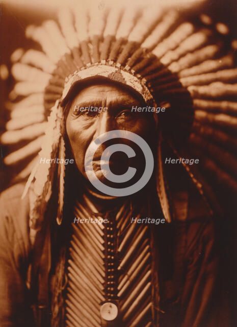 Three Horses, c1905. Creator: Edward Sheriff Curtis.
