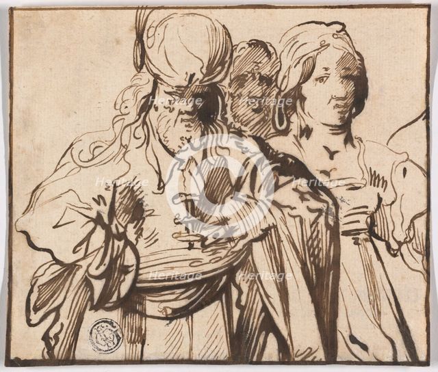 Three Half-Length Figures, 1622/72. Creator: Pieter Jansz.