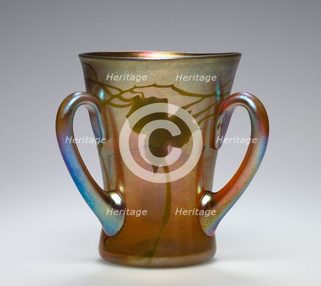 Three-Handled Cup, c. 1910-20. Creator: Tiffany Studios (American, 1902-1932).