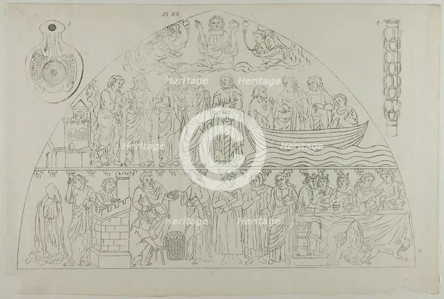 Three Images from Millin's Atlas, plate XII, 1807–08. Creator: Aubin-Louis Millin.